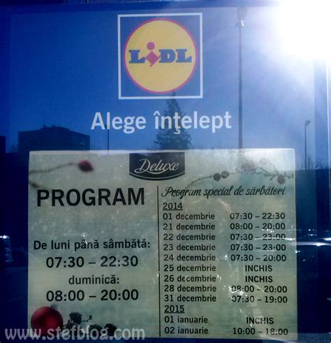 Program de lucru Lidl Mizil 